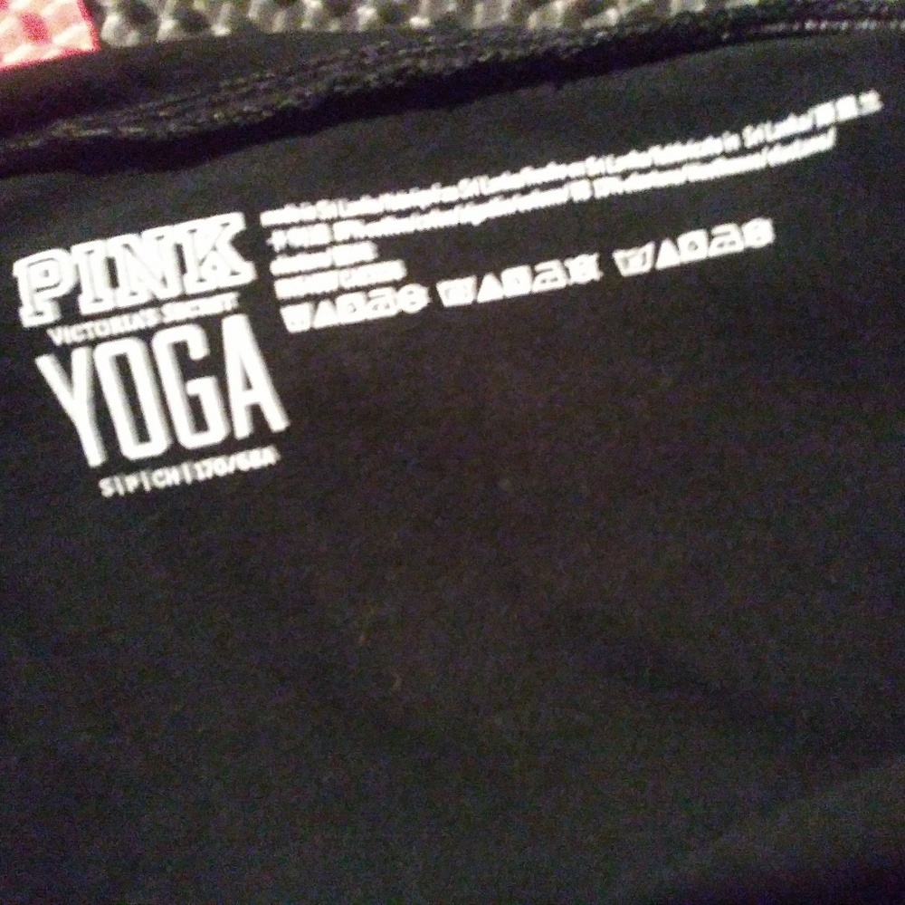 Pink fold over leggings